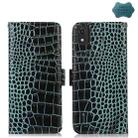 For Nokia C2 2nd Edition Crocodile Top Layer Cowhide Leather Phone Case(Green) - 1