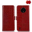 For Nokia C200 Crocodile Top Layer Cowhide Leather Phone Case(Red) - 1