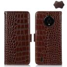 For Nokia C200 Crocodile Top Layer Cowhide Leather Phone Case(Brown) - 1