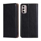 For Motorola Moto G Stylus 5G 2022 Pure Color Magnetic Leather Phone Case(Black) - 1