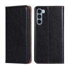 For Motorola Moto G200 5G / Edge S30 Pure Color Magnetic Leather Phone Case(Black) - 1