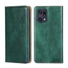 For OPPO Find X5 Pro Pure Color Magnetic Leather Phone Case(Green) - 1