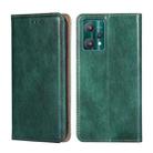 For OPPO Realme 9 Pro Pure Color Magnetic Leather Phone Case(Green) - 1