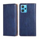 For OPPO Realme 9 Pro+ Pure Color Magnetic Leather Phone Case(Blue) - 1