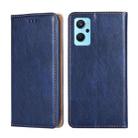 For OPPO Realme&#160;9i/A36&#160;4G/A96&#160;4G/K10&#160;4G/A76&#160;4G Pure Color Magnetic Leather Phone Case(Blue) - 1