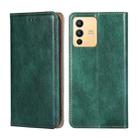 For vivo S12 / V23 5G Pure Color Magnetic Leather Phone Case(Green) - 1