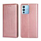 For vivo S12 Pro 5G / V23 Pro Pure Color Magnetic Leather Phone Case(Rose Gold) - 1