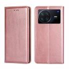 For vivo X Note 5G Pure Color Magnetic Leather Phone Case(Rose Gold) - 1