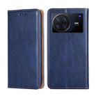 For vivo X Note 5G Pure Color Magnetic Leather Phone Case(Blue) - 1