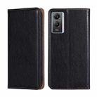 For vivo Y55s 5G Pure Color Magnetic Leather Phone Case(Black) - 1