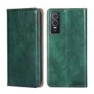 For vivo Y76S / Y74S Pure Color Magnetic Leather Phone Case(Green) - 1