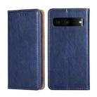 For Google Pixel 7 5G Pure Color Magnetic Leather Phone Case(Blue) - 1