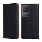 For Xiaomi Redmi K50 / K50 Pro Pure Color Magnetic Leather Phone Case(Black) - 1