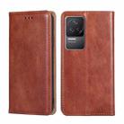 For Xiaomi Redmi K50 / K50 Pro Pure Color Magnetic Leather Phone Case(Brown) - 1