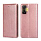 For Xiaomi Poco F4 GT / Redmi K50 Gaming Pure Color Magnetic Leather Phone Case(Rose Gold) - 1