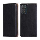 For Xiaomi Redmi Note 11S / Note 11 4G Global Pure Color Magnetic Leather Phone Case(Black) - 1