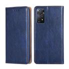 For Xiaomi Redmi Note 11 Pro 4G / 5G Global Pure Color Magnetic Leather Phone Case(Blue) - 1