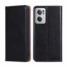For OnePlus Nord CE 2 5G Pure Color Magnetic Leather Phone Case(Black) - 1