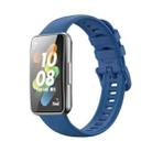 For Huawei Band 7 / Honor Band 7 Pure Color Silicone Watch Band(Sapphire Blue) - 1