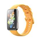 For Huawei Band 7 / Honor Band 7 Pure Color Silicone Watch Band(Autumn Yellow) - 1