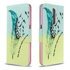 For Xiaomi Redmi K30 Colored Drawing Pattern Horizontal Flip Leather Case with Holder & Card Slots & Wallet(Feather) - 1