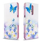 For Xiaomi Redmi K30 Colored Drawing Pattern Horizontal Flip Leather Case with Holder & Card Slots & Wallet(Pansy) - 1