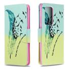 For Huawei P40 Pro Colored Drawing Pattern Horizontal Flip Leather Case with Holder & Card Slots & Wallet(Feather) - 1