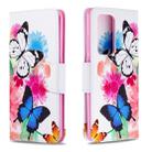 For Huawei P40 Pro Colored Drawing Pattern Horizontal Flip Leather Case with Holder & Card Slots & Wallet(Butterfly) - 1