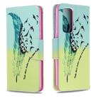 For Huawei P40 Colored Drawing Pattern Horizontal Flip Leather Case with Holder & Card Slots & Wallet(Feather) - 1