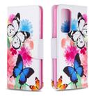 For Huawei P40 Colored Drawing Pattern Horizontal Flip Leather Case with Holder & Card Slots & Wallet(Butterfly) - 1