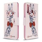 For Galaxy A21 Colored Drawing Pattern Horizontal Flip Leather Case with Holder & Card Slots & Wallet(Deer) - 1