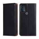 For TCL 20B 6159K Pure Color Magnetic Leather Phone Case(Black) - 1