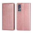 For TCL 30 5G / 30+ 5G Pure Color Magnetic Leather Phone Case(Rose Gold) - 1