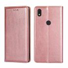 For Alcatel Axel / Lumos Pure Color Magnetic Leather Phone Case(Rose Gold) - 1