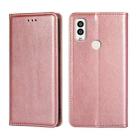 For Kyocera Android One S9 / Digno Sanga Edition Pure Color Magnetic Leather Phone Case(Rose Gold) - 1