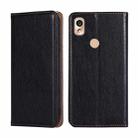 For Kyocera KY-51B Pure Color Magnetic Leather Phone Case(Black) - 1