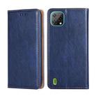 For Blackview A55 Pure Color Magnetic Leather Phone Case(Blue) - 1