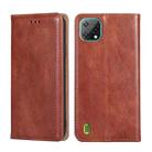 For Blackview A55 Pure Color Magnetic Leather Phone Case(Brown) - 1