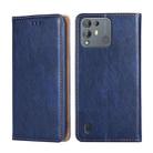 For Blackview A55 Pro Pure Color Magnetic Leather Phone Case(Blue) - 1