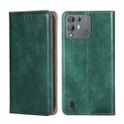 For Blackview A55 Pro Pure Color Magnetic Leather Phone Case(Green) - 1