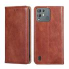 For Blackview A55 Pro Pure Color Magnetic Leather Phone Case(Brown) - 1