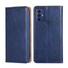 For Sharp Aquos V6 / V6 Plus Pure Color Magnetic Leather Phone Case(Blue) - 1