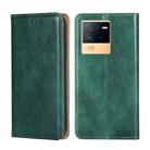 For vivo iQOO Neo6 5G Pure Color Magnetic Leather Phone Case(Green) - 1