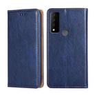 For TCL 30V 5G T781S Pure Color Magnetic Leather Phone Case(Blue) - 1