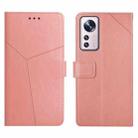 For Xiaomi 12 Lite Y Stitching Horizontal Flip Leather Phone Case(Rose Gold) - 1