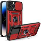 For iPhone 14 Pro Sliding Camera Cover Design TPU+PC Phone Case (Red) - 1