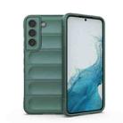 For Samsung Galaxy S22 5G Magic Shield TPU + Flannel Phone Case(Dark Green) - 1