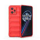 For OPPO Realme 9 Pro+ Magic Shield TPU + Flannel Phone Case(Red) - 1