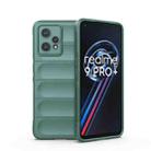 For OPPO Realme 9 Pro+ Magic Shield TPU + Flannel Phone Case(Dark Green) - 1