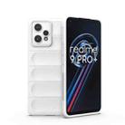 For OPPO Realme 9 Pro+ Magic Shield TPU + Flannel Phone Case(White) - 1